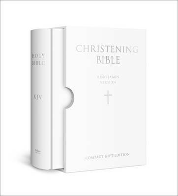 KJV Standard Christening Bible HB White - Harper Collins